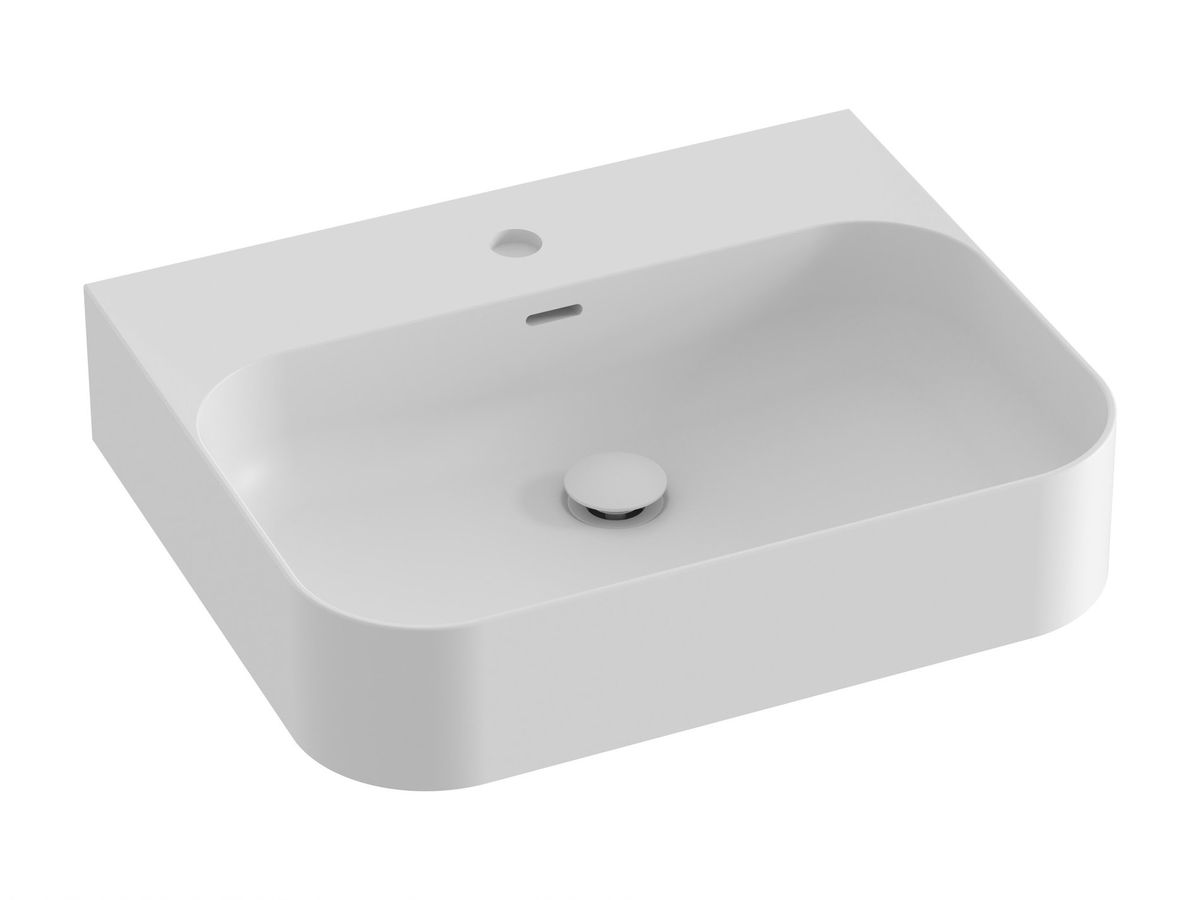 Keraminis praustuvas Ravak Ceramic Slim Wall R 55 N, baltas matinis, XJX0E155006