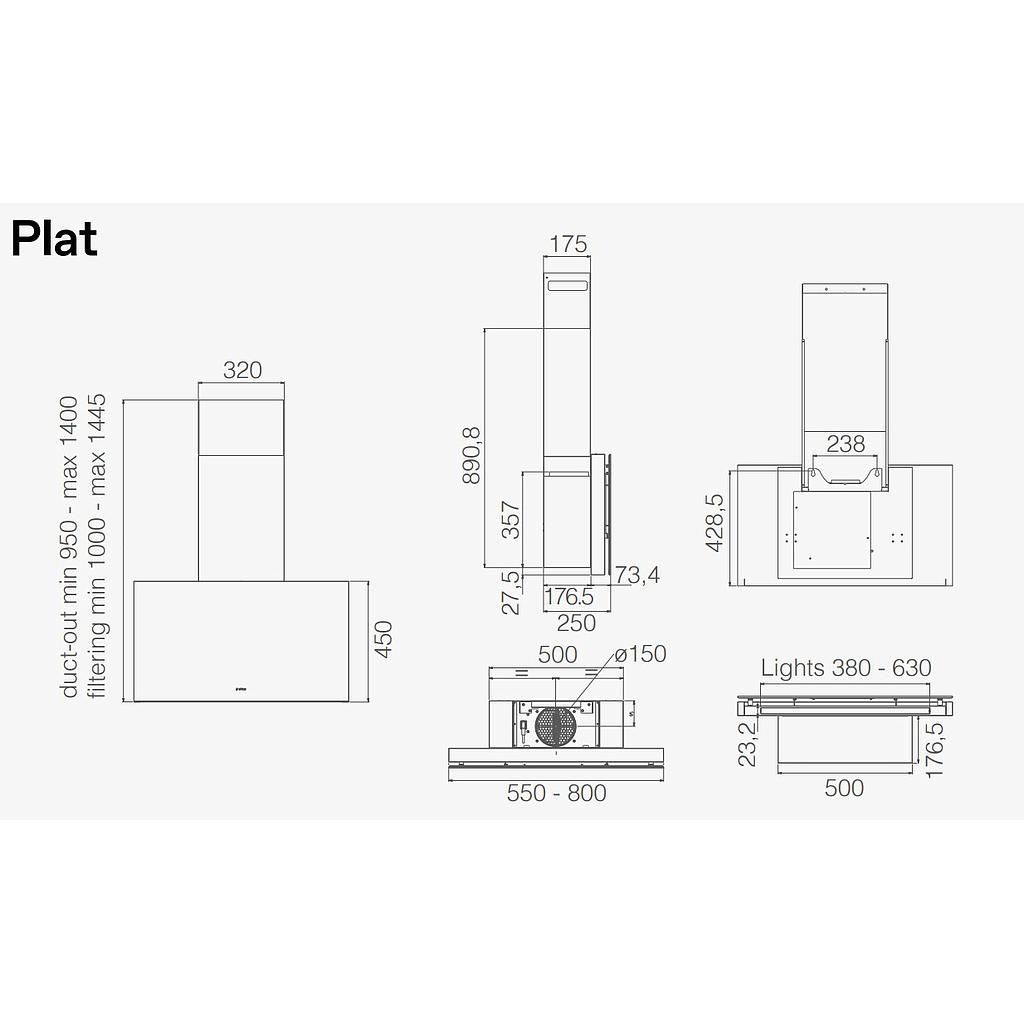 Gartraukis ELICA PLAT @ WH/F/80