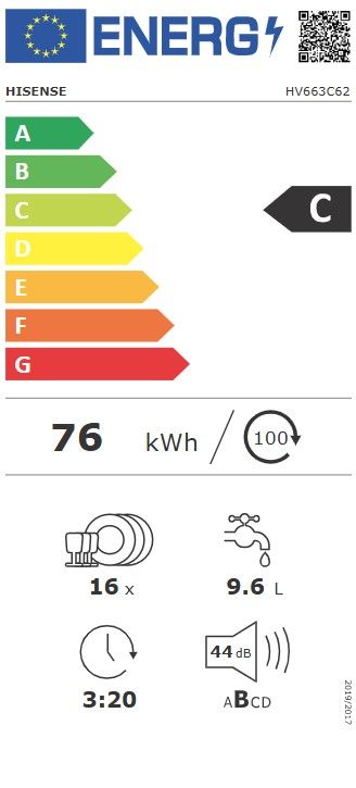 Indaplovė Hisense HV663C62 Indaplovė Hisense HV663C62
