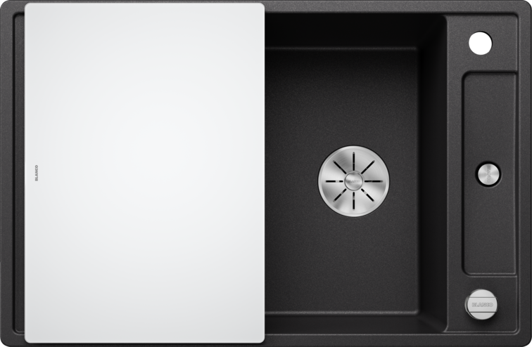 Silgranitinė plautuvė BLANCO AXIA III 45 S SILG PDUR Antracitas Z.GL InFino M.AF
