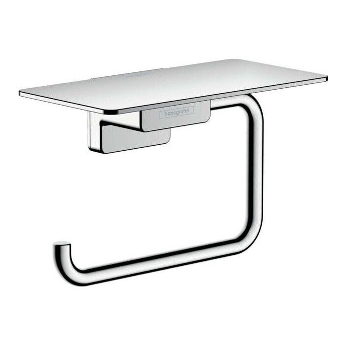 WC pop. laikiklis su lentynėle Hansgrohe AddStoris, chromas 41772000