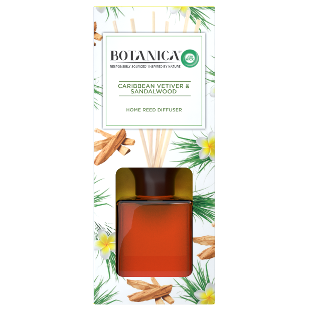 Kvapiosios lazdelės Botanica karibinių vetiverijų ir santalų aromatu 80 ml