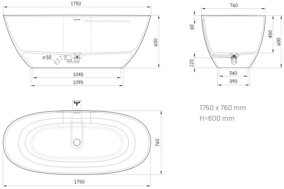 Vonia Paa Perla SilkStone® 175x76 cm, late kavos matinė, VAPERLS175/04