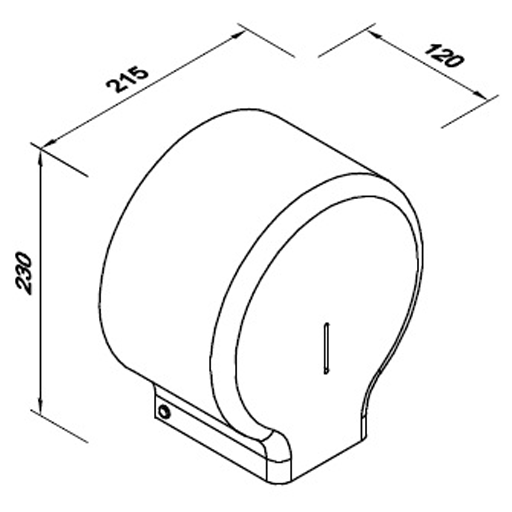 WC popieriaus laikiklis, tamsus, J18POB