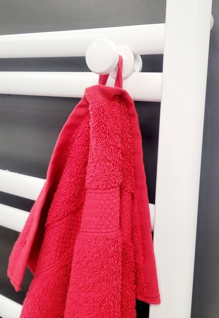 Kabliukas rankšluosčių džiovintuvui Regnis, baltas