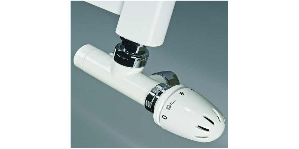 Gyvatuko termoreguliatoriaus komplektas HERZ De Luxe, balta Gyvatuko termoreguliatoriaus komplektas HERZ De Luxe, balta