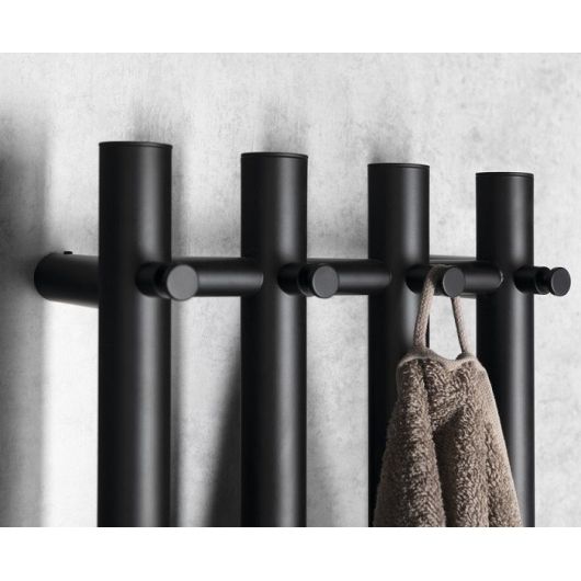 Elektrinis rankšluosčių džiovintuvas Sapho Papinado 26,3x120 cm, matinė juoda Elektrinis rankšluosčių džiovintuvas Sapho Papinado 26,3x120 cm, matinė juoda