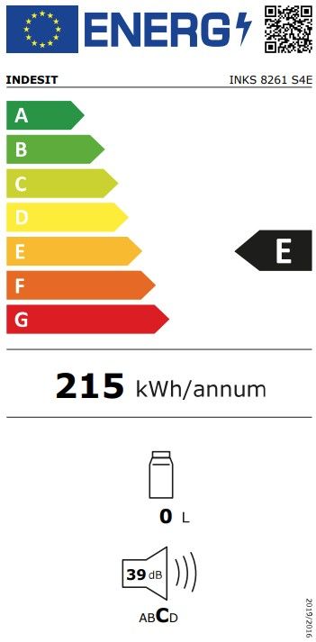 Šaldytuvas Indesit INKS 8261 S4E Šaldytuvas Indesit INKS 8261 S4E