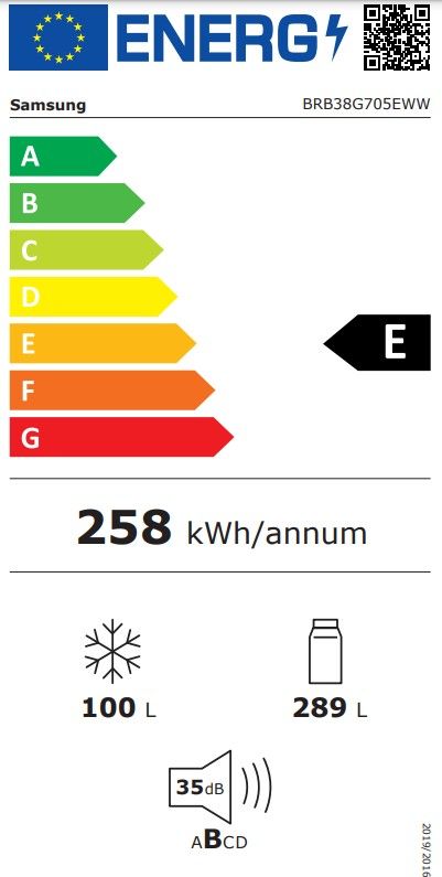 Įmontuojamas šaldytuvas Samsung BRB38G705EWW Įmontuojamas šaldytuvas Samsung BRB38G705EWW