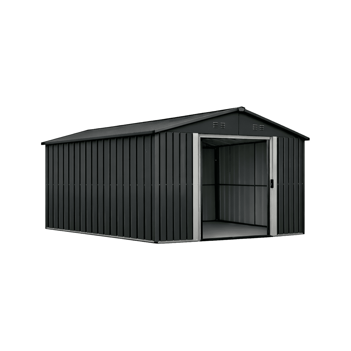 Metalinis sandėliukas HATIS, 9,73 m2, antracito Metalinis sandėliukas HATIS, 9,73 m2, antracito