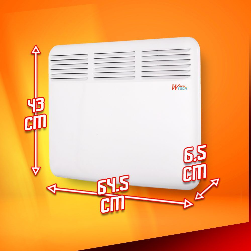 Sieninis konvekcinis šildytuvas Warmtech, 1500 W