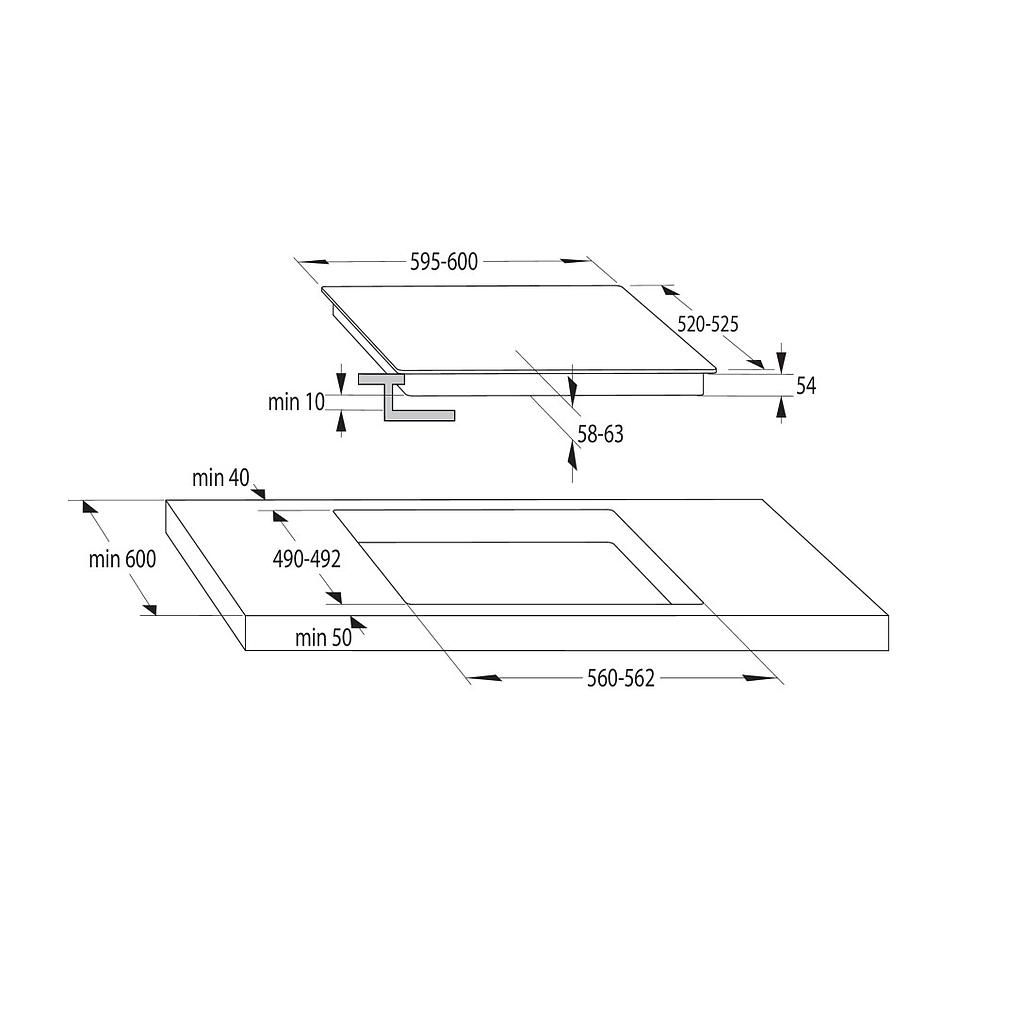 Indukcinė kaitlentė GORENJE GI601FMC