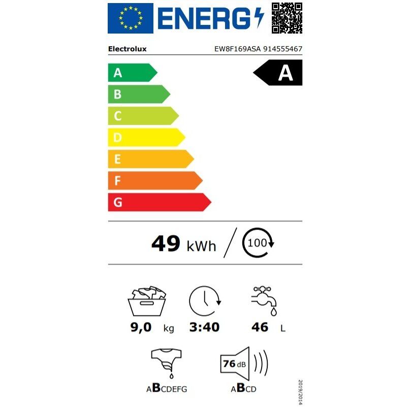 Skalbyklė Electrolux EW8F169ASA