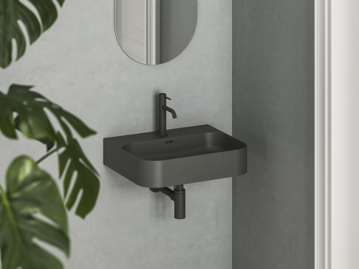 Keraminis praustuvas Ravak Ceramic Slim Wall R 55 N, antracitas, XJX03155005