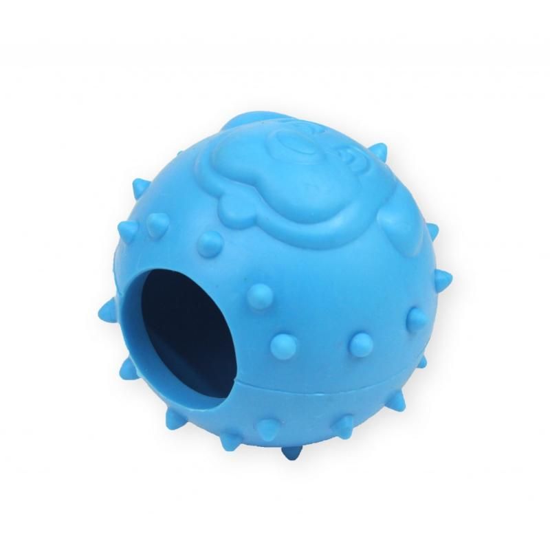 PET NOVA TPR kamuolys skanėstams 6.5cm 3vnt, SNACKBALLDOG-BL