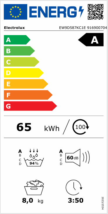 Džiovyklė ELECTROLUX EW9D587KC1E Džiovyklė ELECTROLUX EW9D587KC1E
