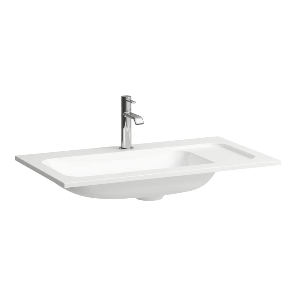 Baldinis praustuvas Laufen, 77x44cm, pagamintas iš Marbond, be perpylimo, baltas