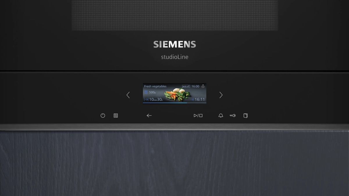 Įmontuojama mikrobangų krosnelė Siemens iQ700, BF922R1B1, 21 l