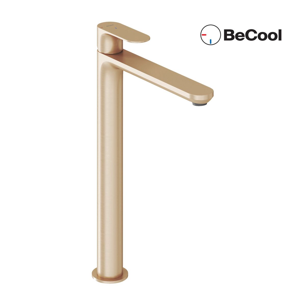 Praustuvo maišytuvas Ravak Eleganta BeCool 335 mm be dugno vožtuvo, Rose Gold Brushed X070423