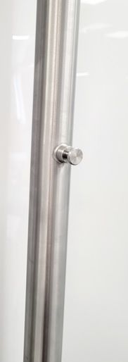 Nerūdijančio plieno rankšluosčių džiovintuvas Očenašek 1TT 4x130 cm, su 2 kabliukais, brushed