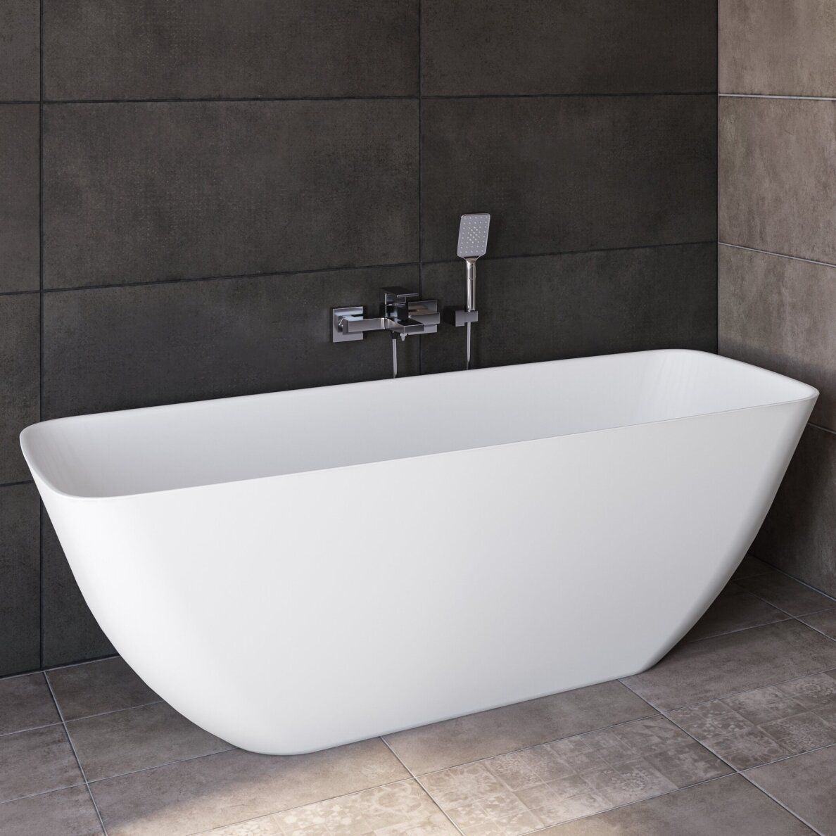 Lieto akmens vonia Bathesa Varese 170x72 cm