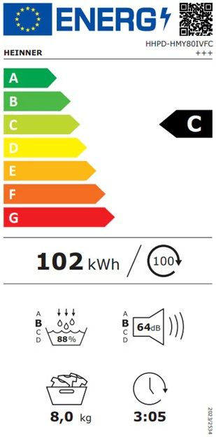 Džiovyklės HHPD-HMY80IVFC+++ HEINNER