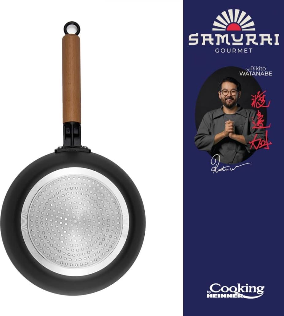 Wok keptuvė su dangčiu aliuminio su keramikos danga 24x7.5cm HR-SNT-WC24 HEINNER Wok keptuvė su dangčiu aliuminio su keramikos danga 24x7.5cm HR-SNT-WC24 HEINNER