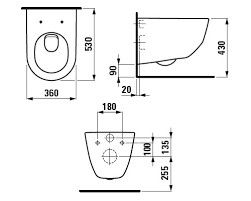 Pakabinamas unitazas Laufen Pro Rimless, baltas, H8209660000001