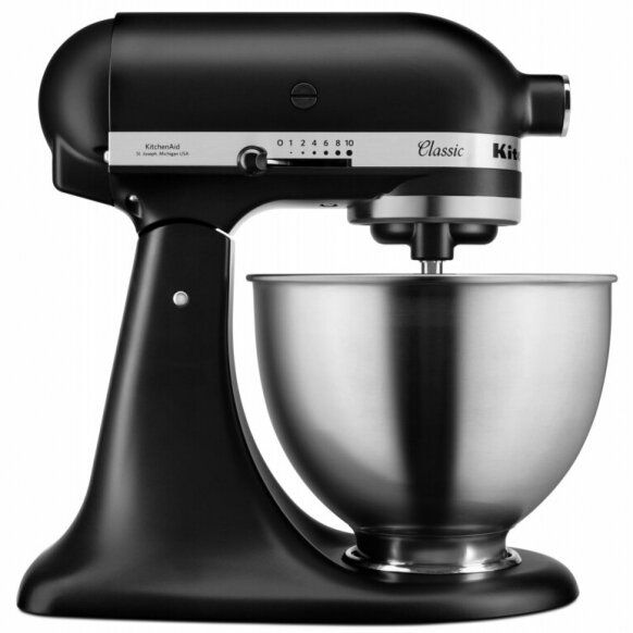 Virtuvinis kombainas KitchenAid Classic 4,3 L juoda matinė, 5K45SSEBM