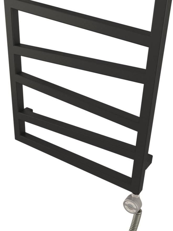 Elektrinis rankšluosčių džiovintuvas Terma ZigZag, metalinė pilka, 50 cm x 83.5 cm, 300 W, dešininis, pilnai paruoštas naudojimui