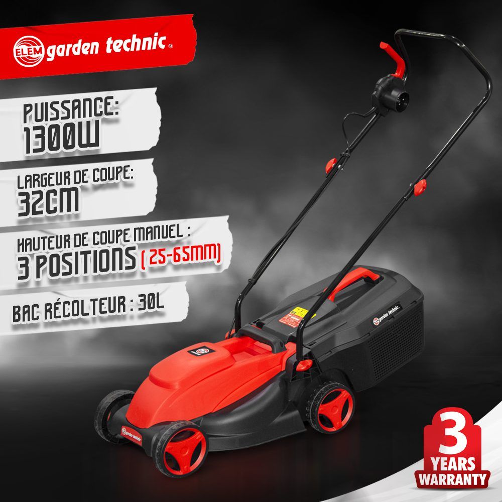 Vejapjovė 1300 W + žoliapjovė-trimeris 250 W, Elem Garden Technic