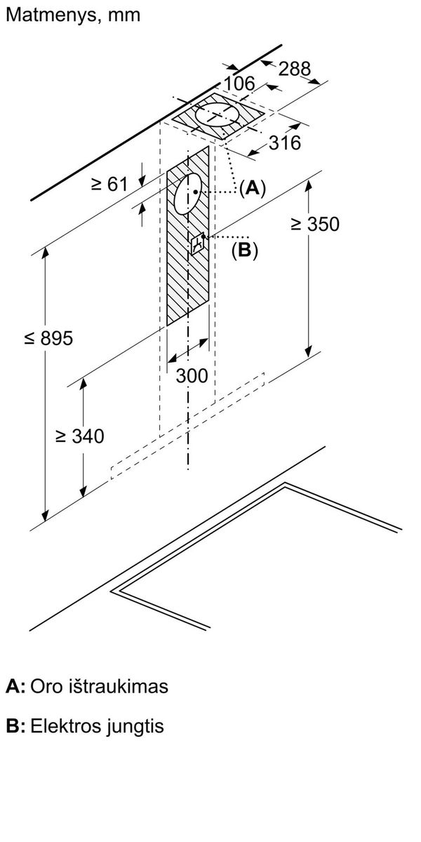 Gartraukis Bosch Serija 2, DWB63BC60, 60 cm