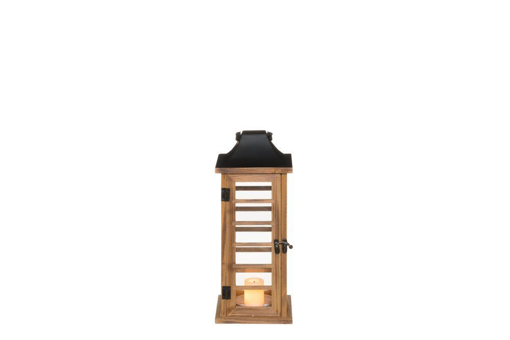 Žibintų komplektas 4 Living Collection Lantern Rima, 2 vnt., natūrali/juoda, 6410416171364