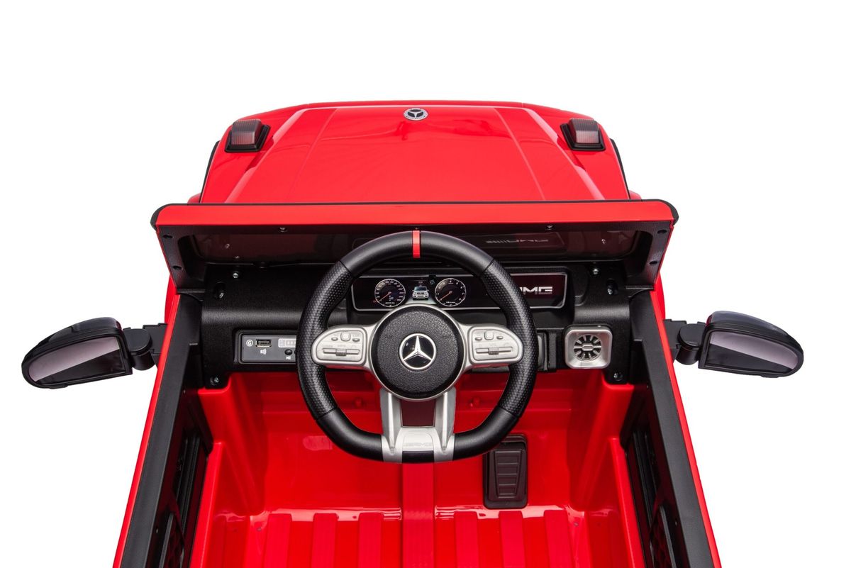 Vaikiškas elektromobilis Mercedes G63 HATIS, raudonas Vaikiškas elektromobilis Mercedes G63 HATIS, raudonas