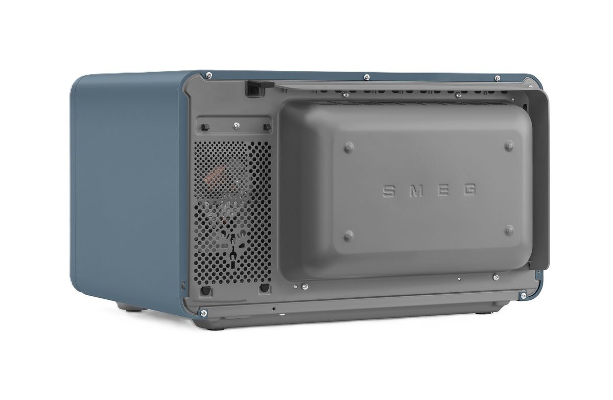 SMEG mikrobangų krosnelė, MOC02SBMEU, su grilium, karštu oru ir Air fry funkcija