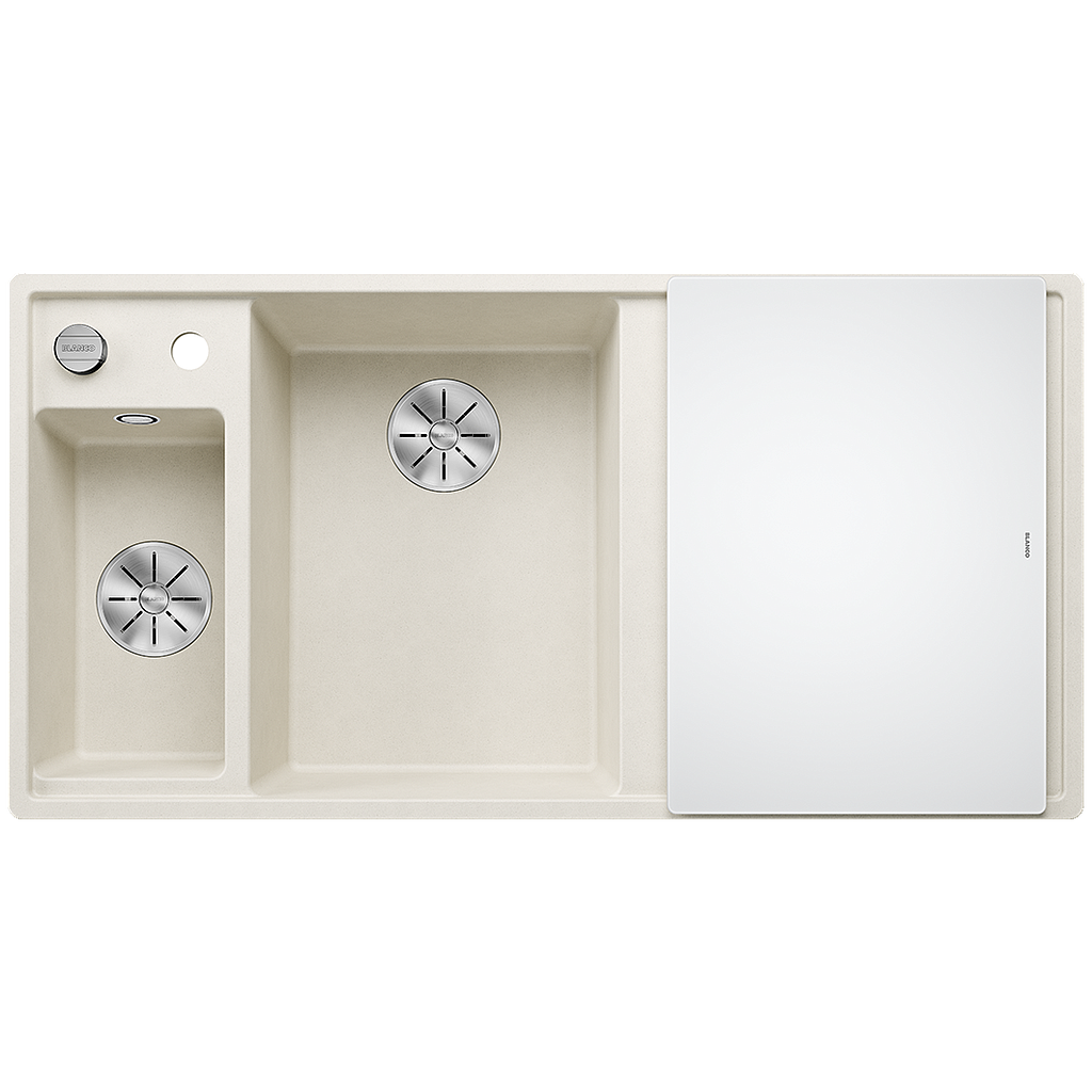 Silgranitinė plautuvė BLANCO AXIA III 6 S LI SILG Balta Z.GL InFino M.AF
