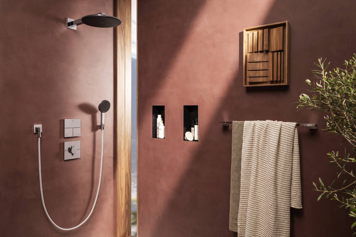 Hansgrohe Raindance Alive Select S 125 3jet EcoSmart dušo komplektas su laikikliu ir 160 cm Designflex žarna,, chromas, 24611000