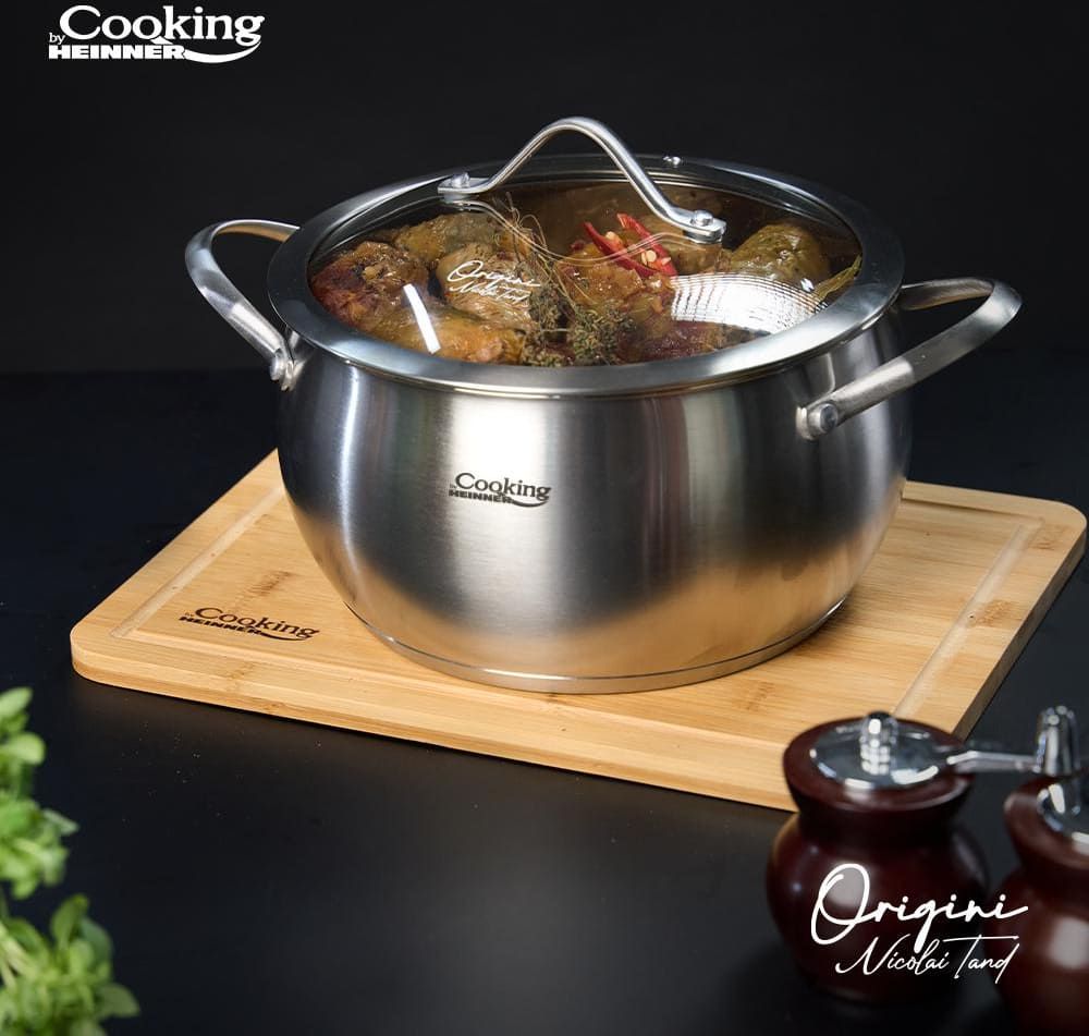 Puodas nerūdijančio plieno su teflono danga 4.3L 22x11.5cm HR-RW-T043 HEINNER Puodas nerūdijančio plieno su teflono danga 4.3L 22x11.5cm HR-RW-T043 HEINNER