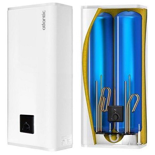 Vertikalus elektrinis plokščias vandens šildytuvas Atlantic FLAT O'Pro+ 80 (65L)