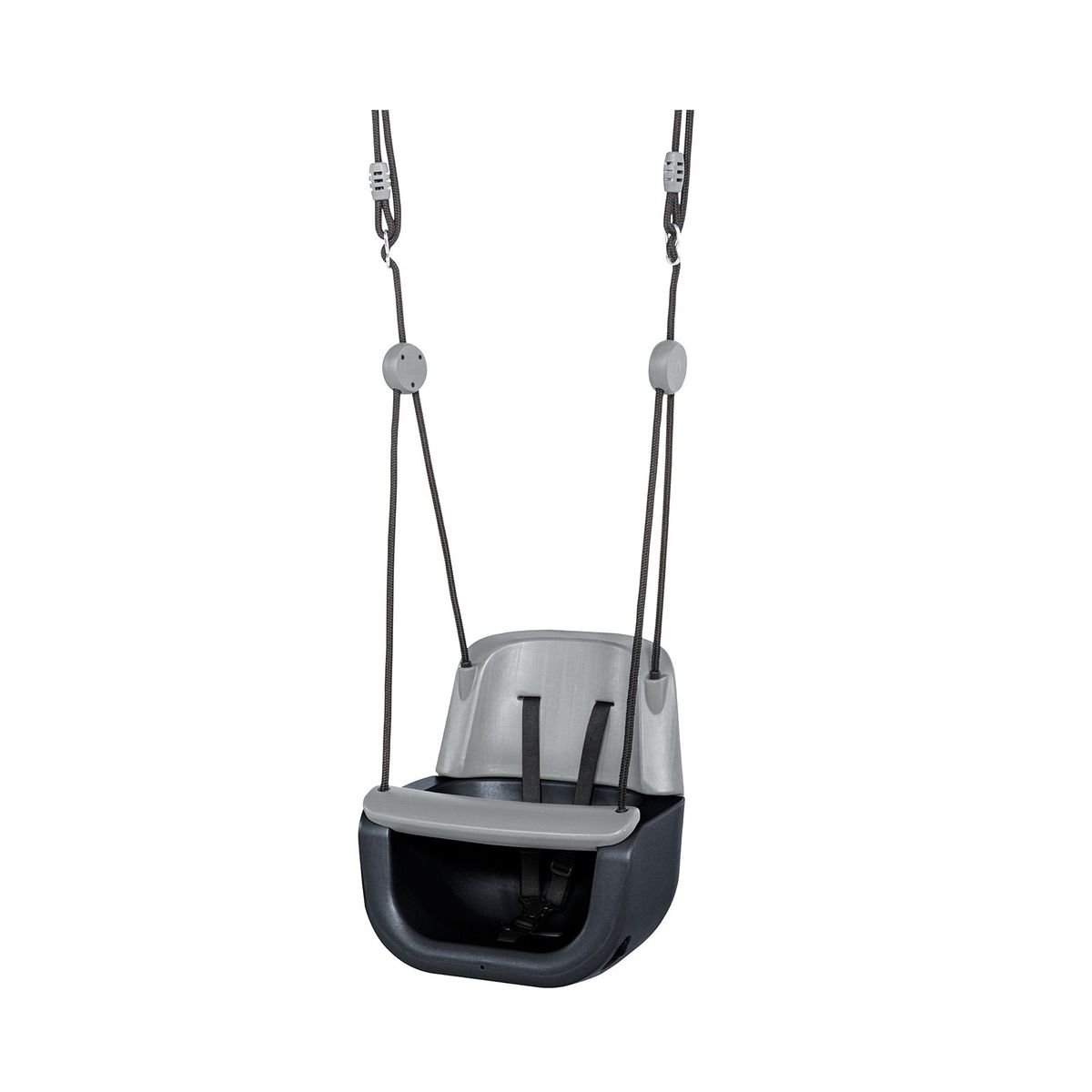 Ergonominės vaikiškos sūpynės 3in1, antracito Ergonominės vaikiškos sūpynės 3in1, antracito