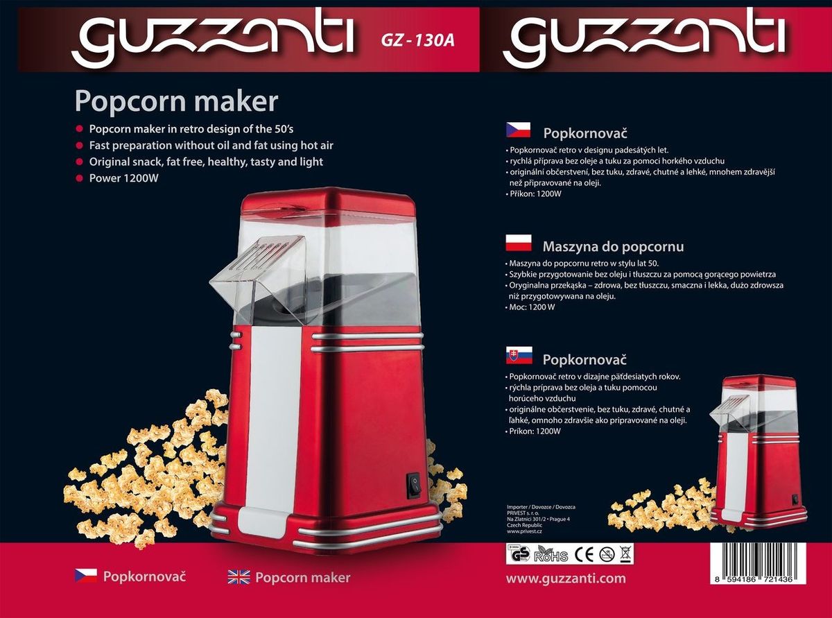 Spragėsių gaminimo aparatas Guzzanti GZ-130A