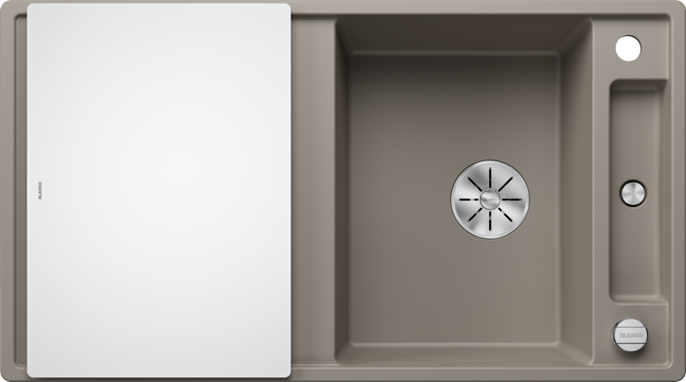 Silgranitinė plautuvė BLANCO AXIA III 5 S SILG PDUR Tartufo Z.GL InFino M.AF