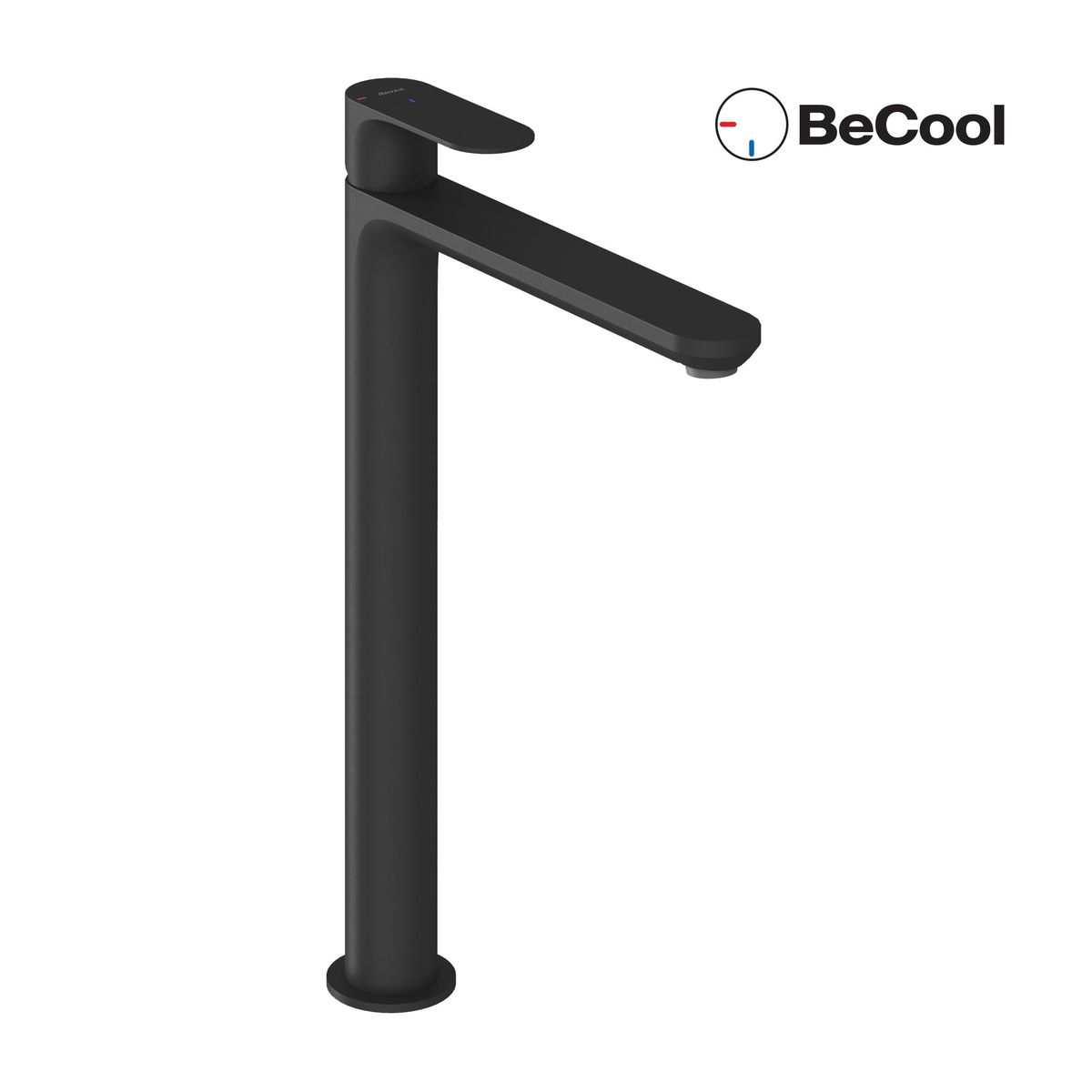 Praustuvo maišytuvas Ravak Eleganta BeCool 335 mm be dugno vožtuvo, Black Matt X070421