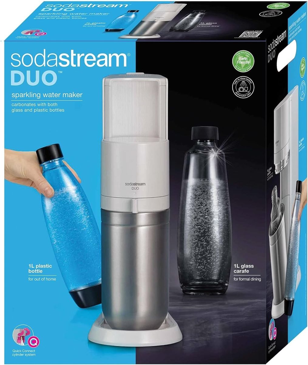Gazuotų gėrimų gaminimo aparatas SodaStream Duo White