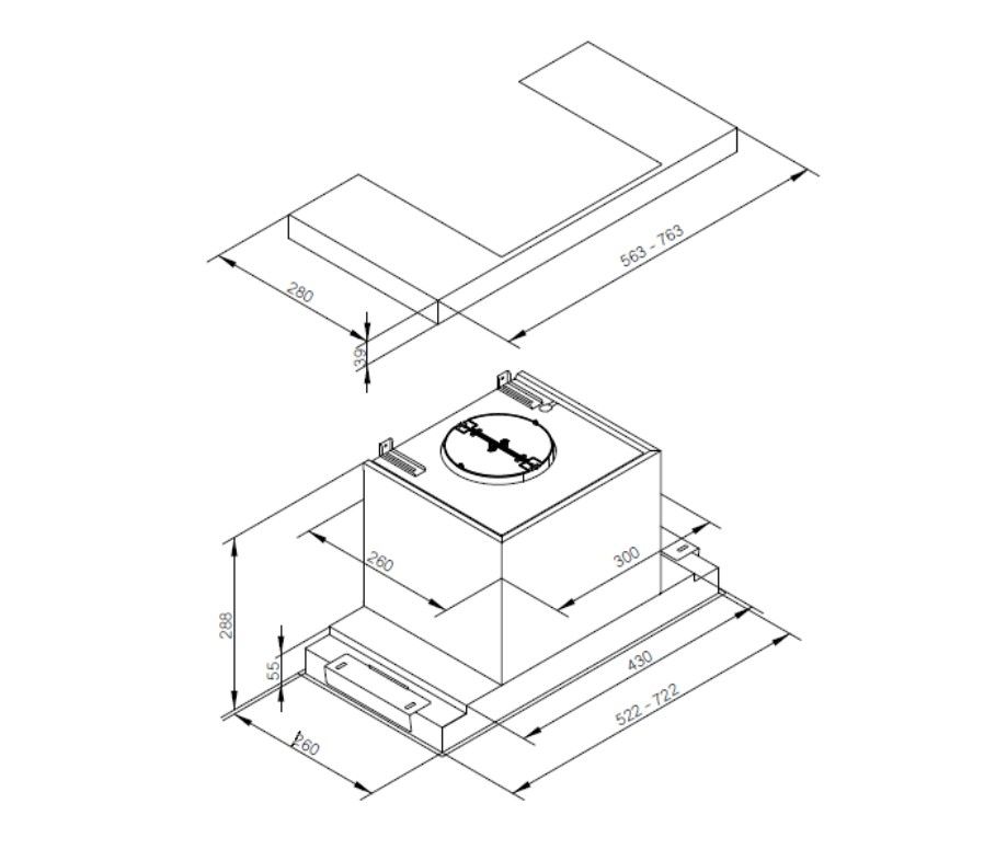 Gartraukis ESISTYLE LINEAR 76 TOTAL BK-GLASS Gartraukis ESISTYLE LINEAR 76 TOTAL BK-GLASS