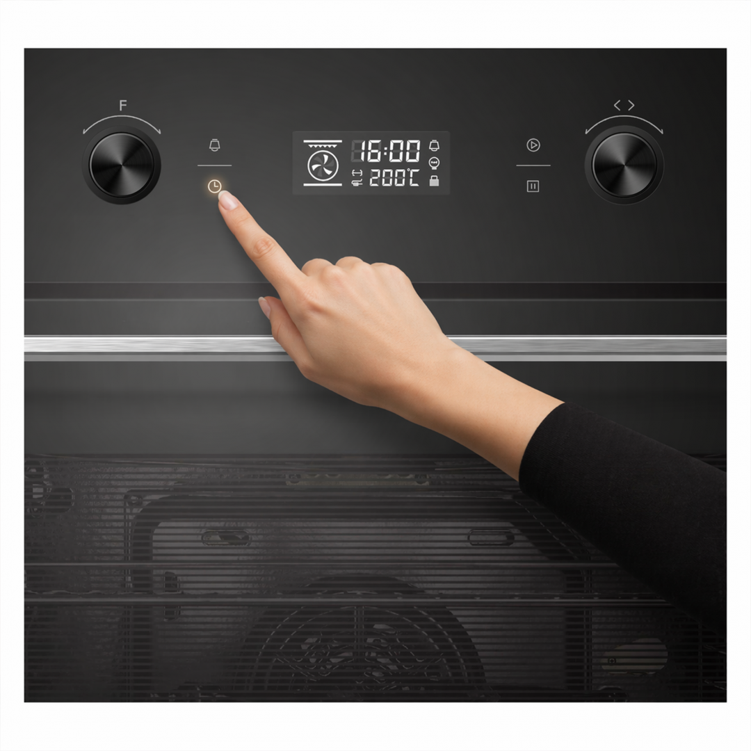 Įmontuojama 70L orkaitė su savaiminio išsivalymo funkcija, HBO-M7010GCDRP-GBK HEINNER Įmontuojama 70L orkaitė su savaiminio išsivalymo funkcija, HBO-M7010GCDRP-GBK HEINNER