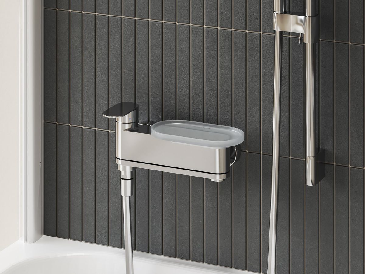 Lentynėlė Ravak Chrome II vonios ir dušo maišytuvui, X07P1237 Lentynėlė Ravak Chrome II vonios ir dušo maišytuvui, X07P1237