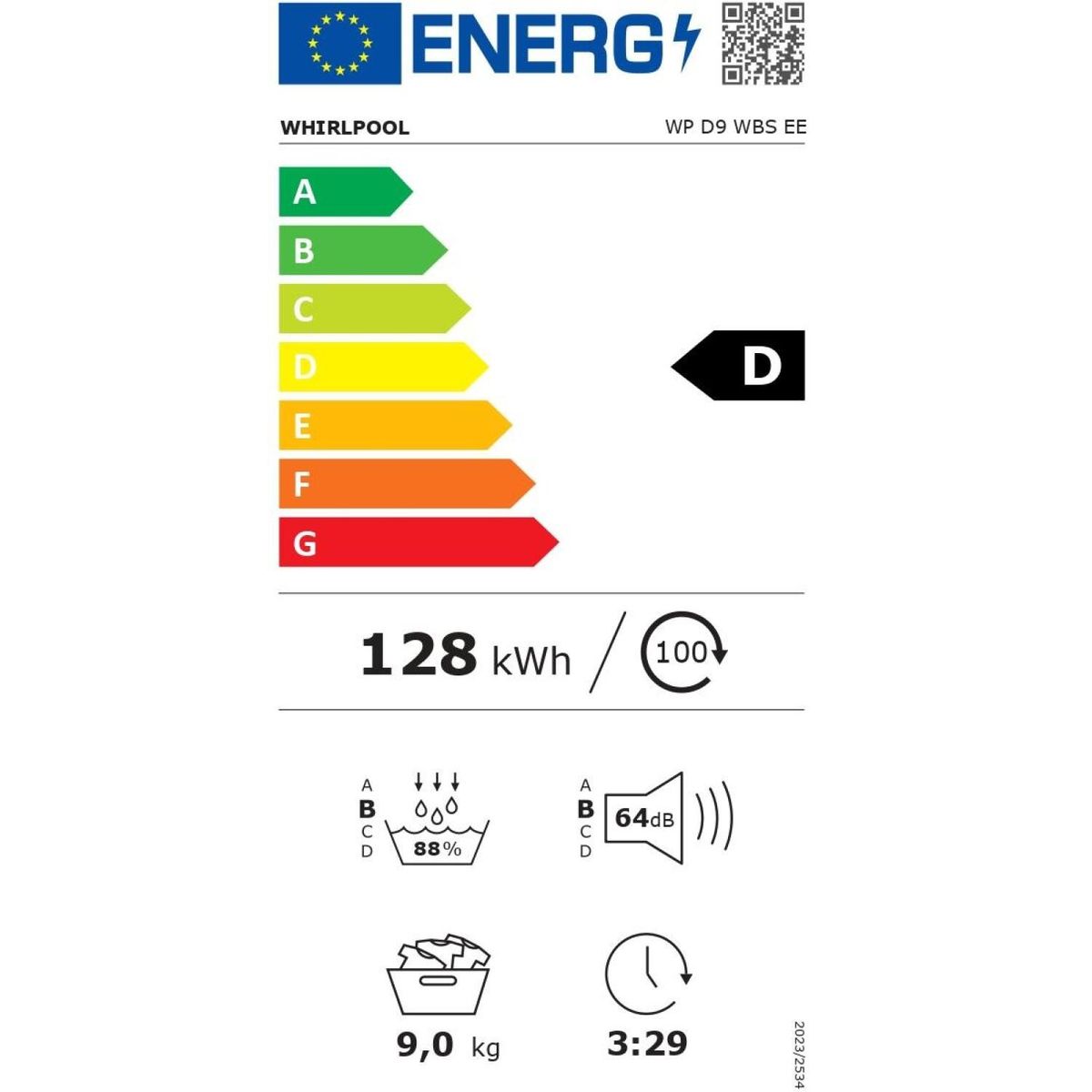 Džiovyklė Whirlpool WP D9 WBS EE Džiovyklė Whirlpool WP D9 WBS EE