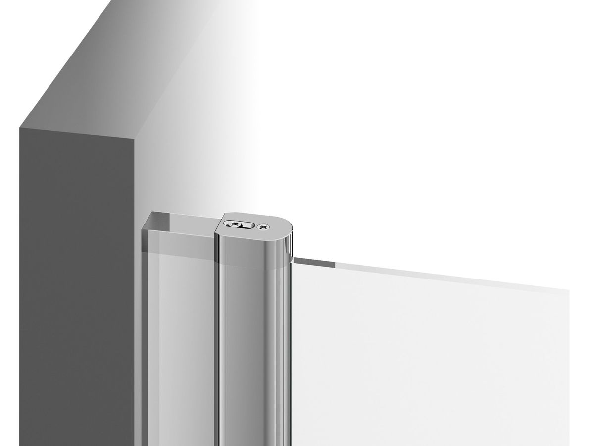 Dušo kabina Ravak CRV1 100, balta matinė+stiklas Transparent, 1QVA0E01Z1