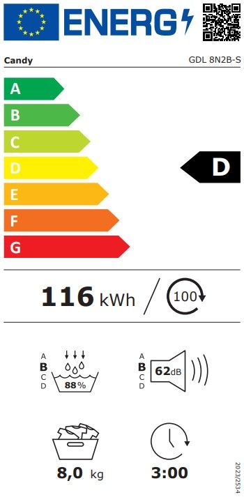 Džiovyklė Candy GDL 8N2B-S Džiovyklė Candy GDL 8N2B-S